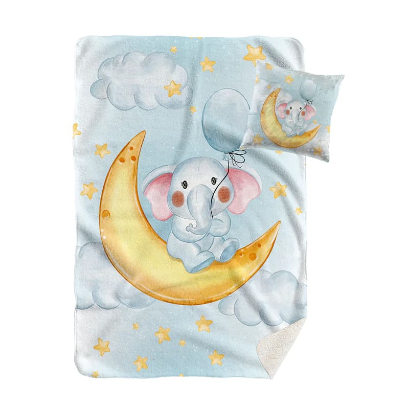 Детско Одеяло и Възглавничка СЛОНЧЕ
