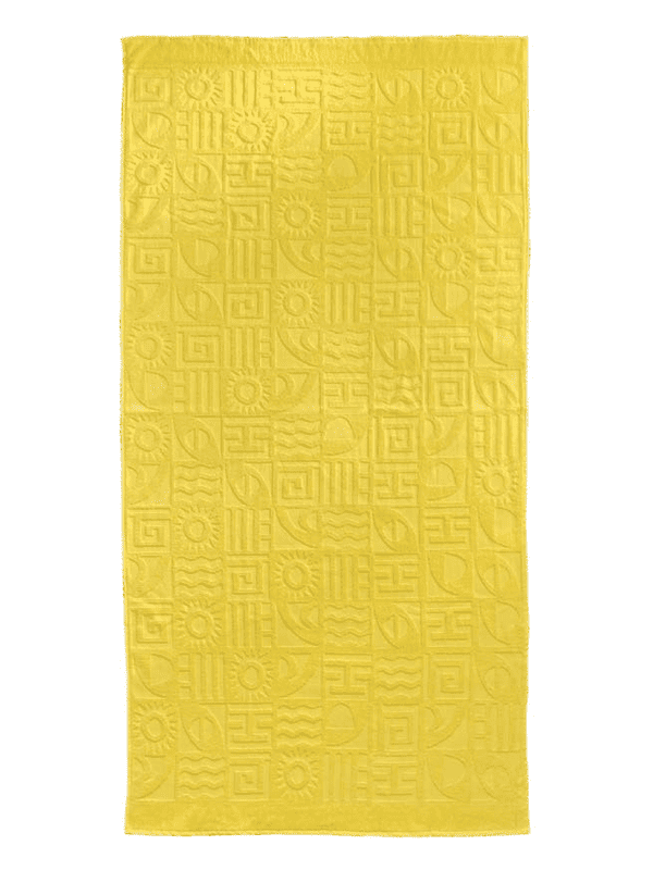 Плажна Кърпа Оазис Жълт