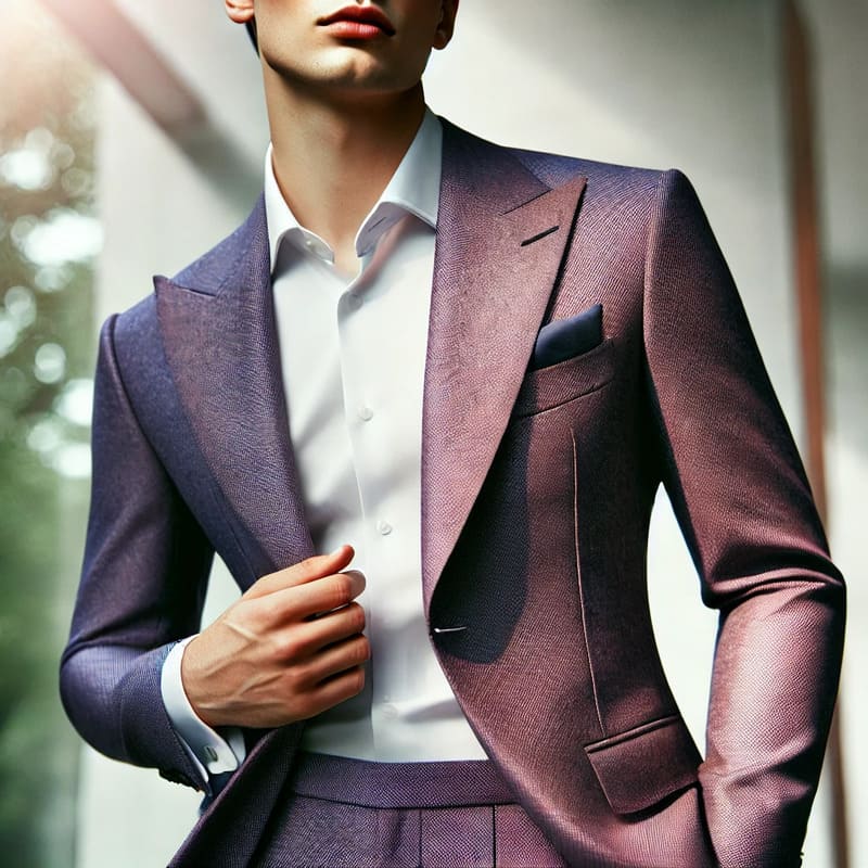 Абитуриенти с лилав костюм