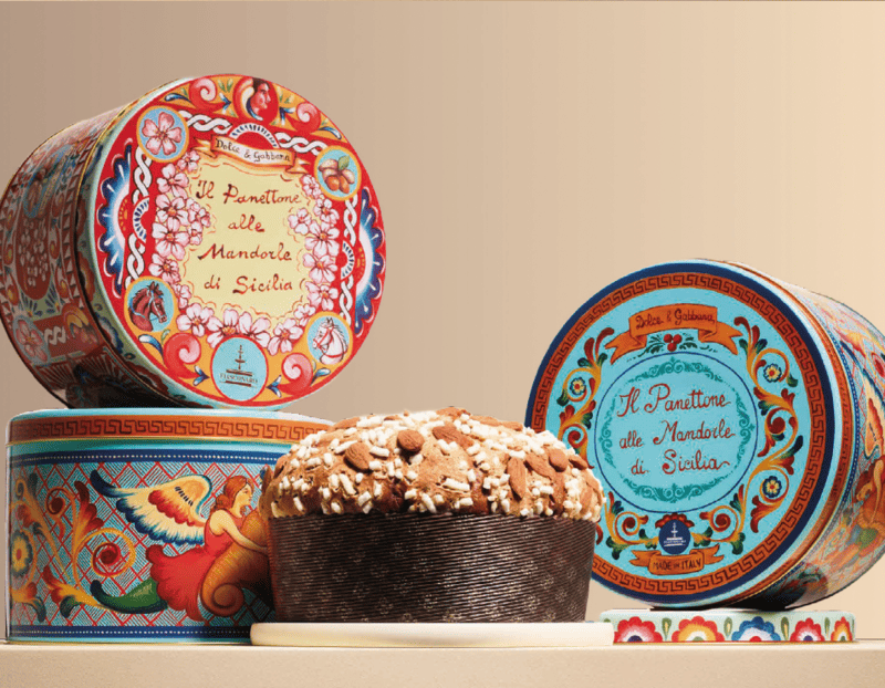 Fiasconaro Dolce&Gabbana IL PANETTONE ALLE MANDORLE DI SICILIA 1KG