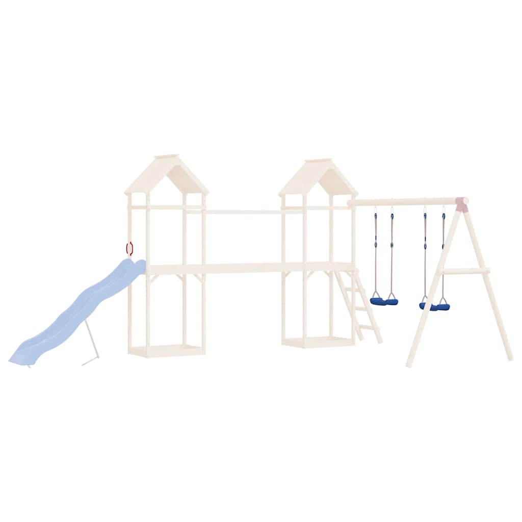 Детски люлки с въжета, 2 бр, сини, 37x15 см, полиетилен