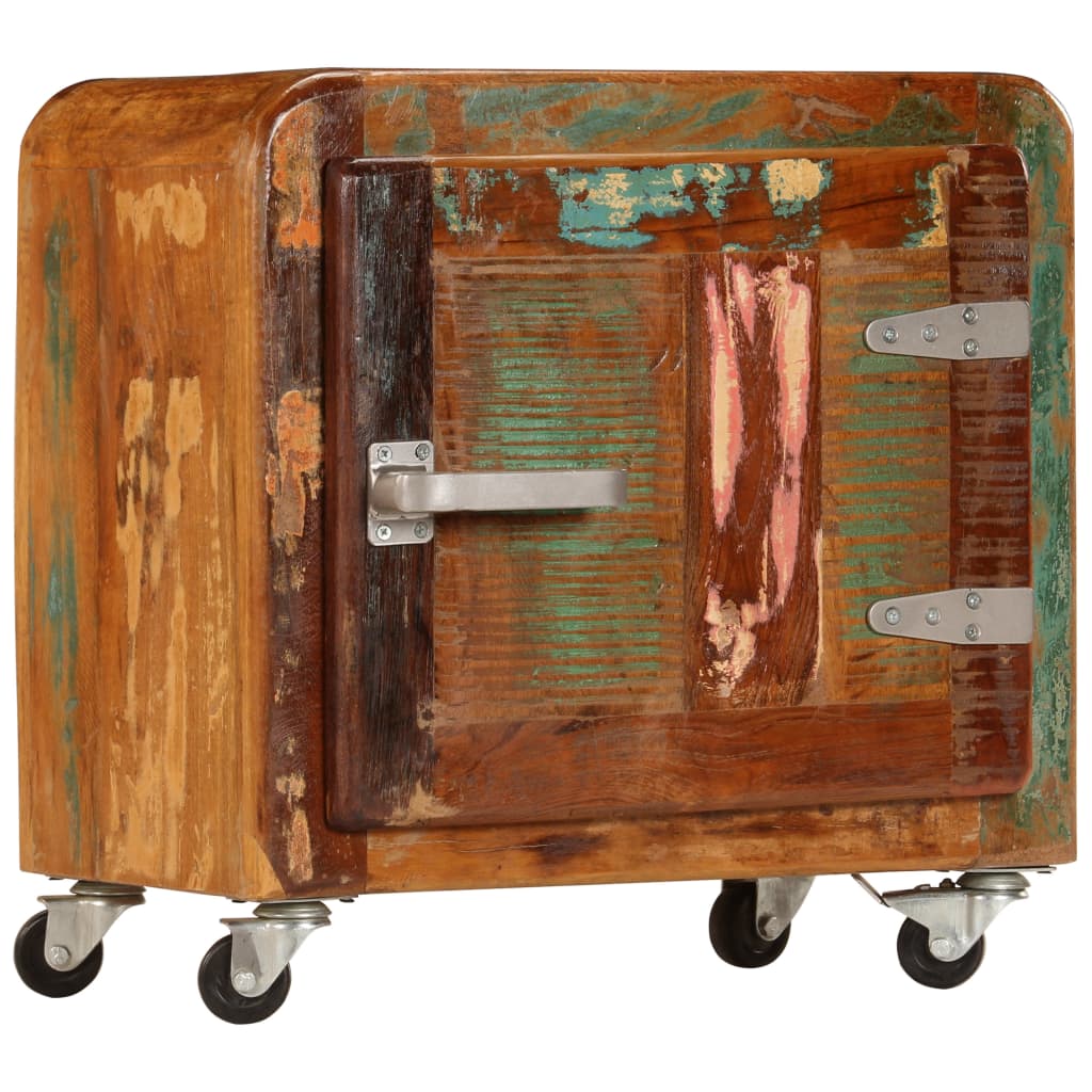 Нощно шкафче, 50x30x50 см, регенерирано дърво масив