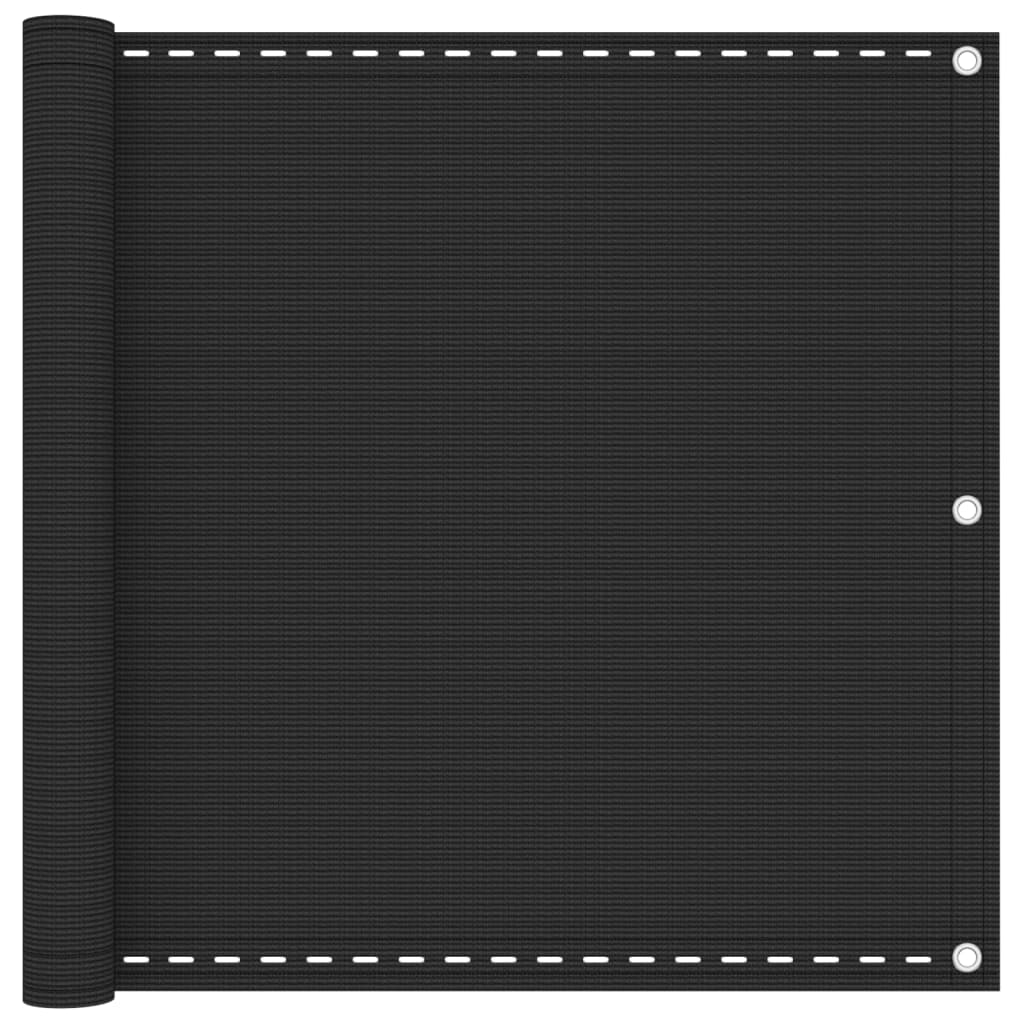 Балконски параван, антрацит, 90x300 см, HDPE