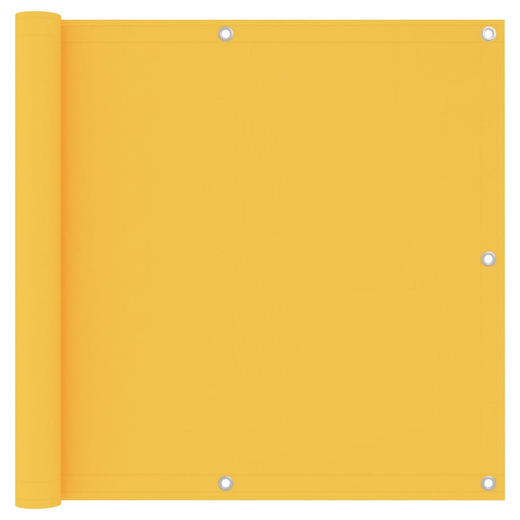 Балконски параван, жълт, 90x300 см, оксфорд плат