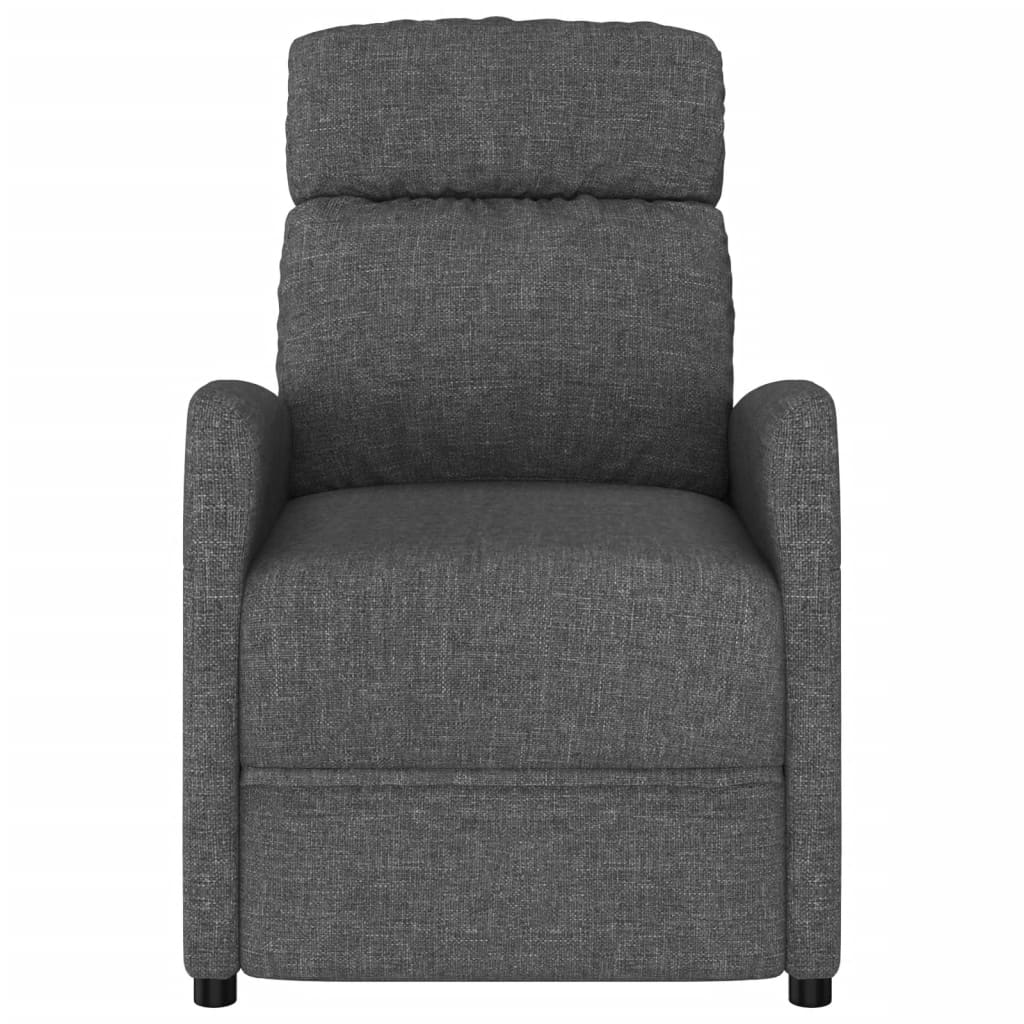 Електрически масажен стол, тъмносив, текстил Електрически масажен стол, тъмносив, текстил