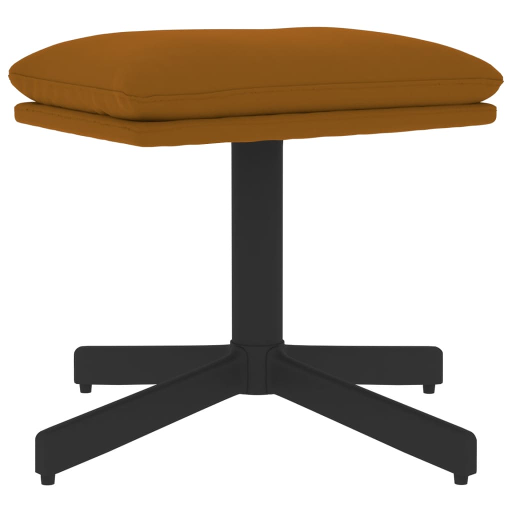 Табуретка, кафява, 60x60x36 см, кадифе Табуретка, кафява, 60x60x36 см, кадифе