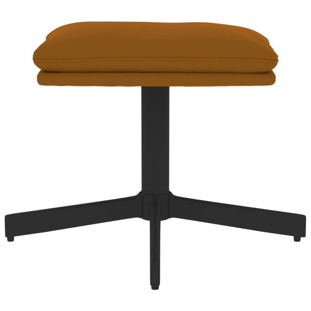 Табуретка, кафява, 60x60x36 см, кадифе Табуретка, кафява, 60x60x36 см, кадифе