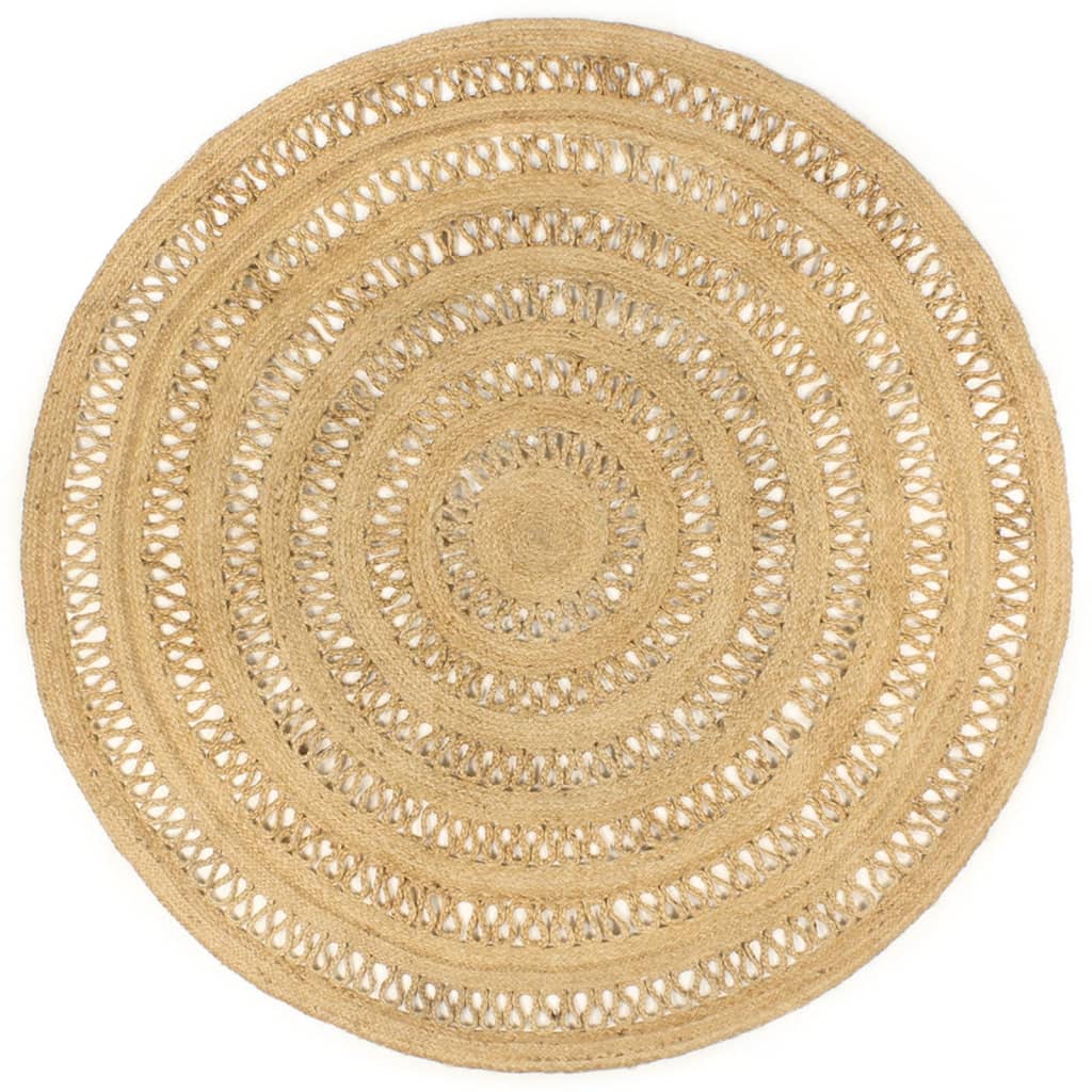 Ръчно плетен килим от юта, 180 см