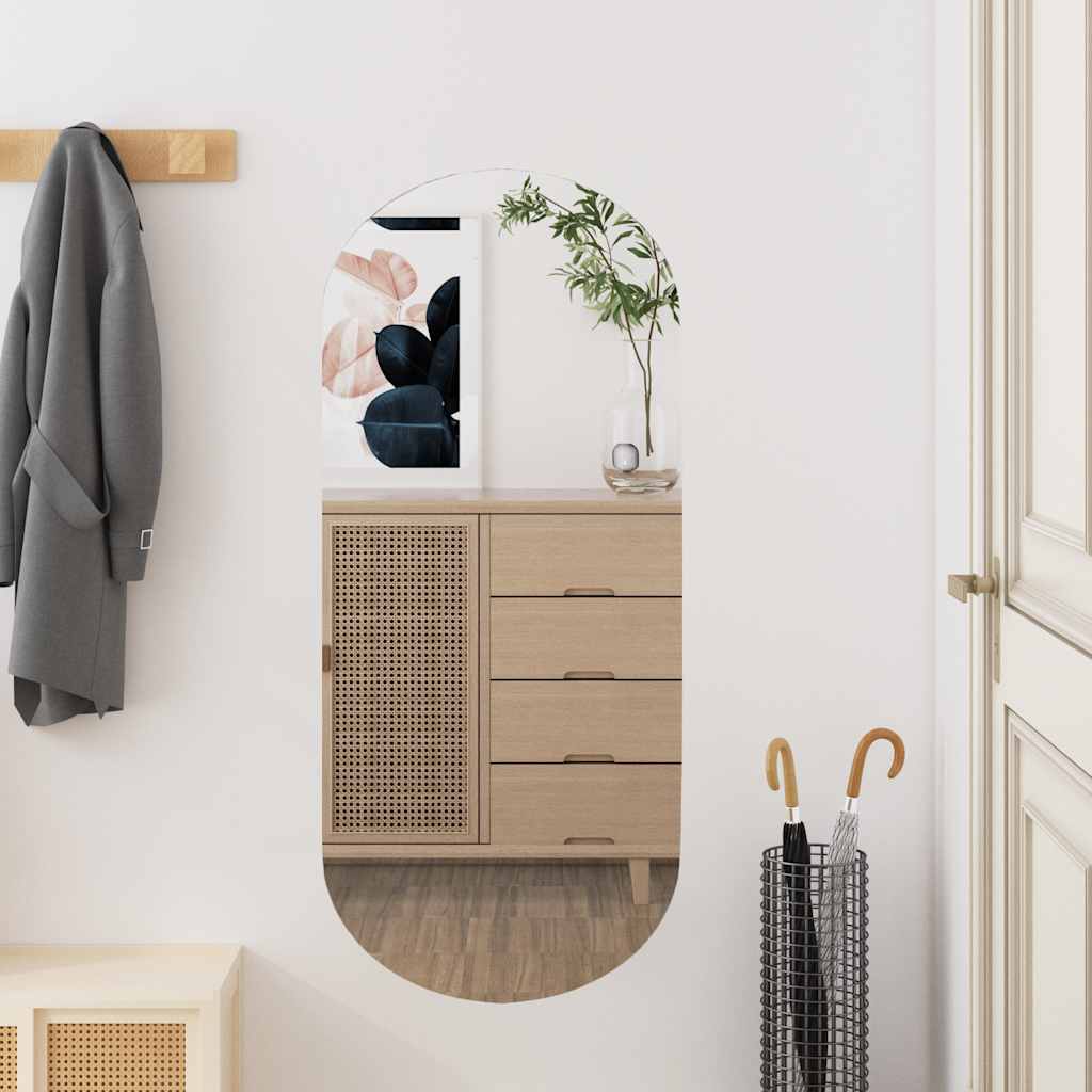 Стенно огледало 35x80 см стъкло овално