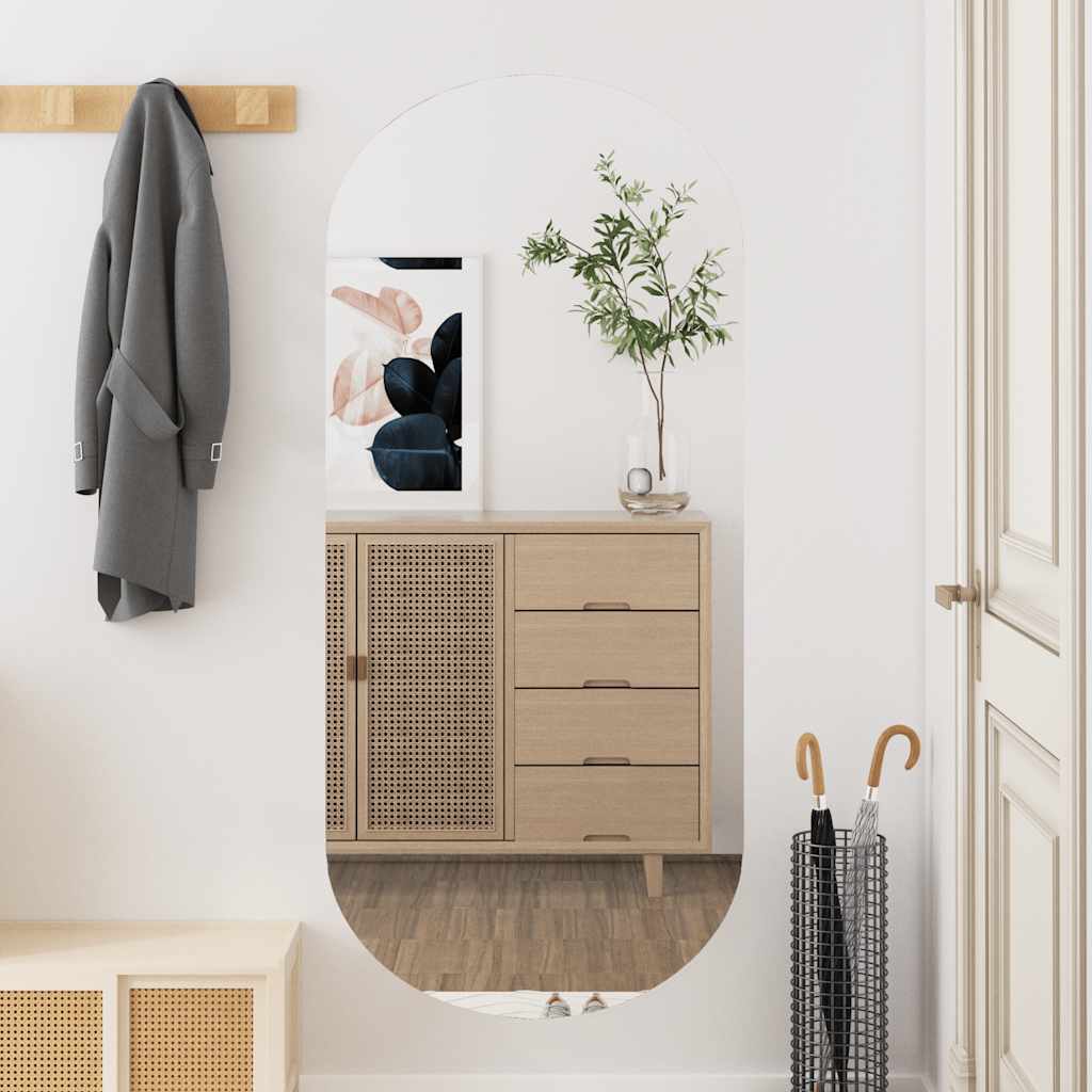 Стенно огледало 45x100 см стъкло овално