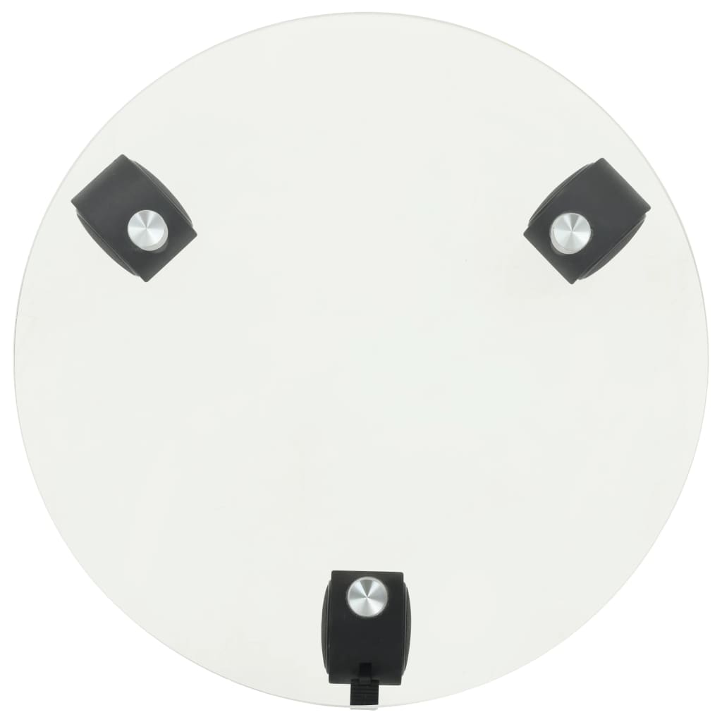 Стойки за саксии с колела 4 бр 28 см закалено стъкло кръгли Стойки за саксии с колела 4 бр 28 см закалено стъкло кръгли