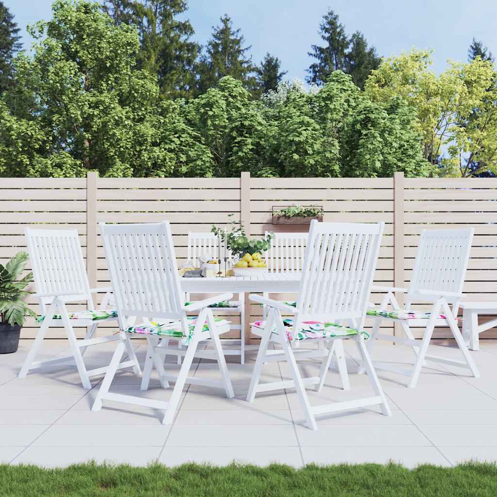 Възглавници за градински столове 2 бр шарени 40x40x3 см плат