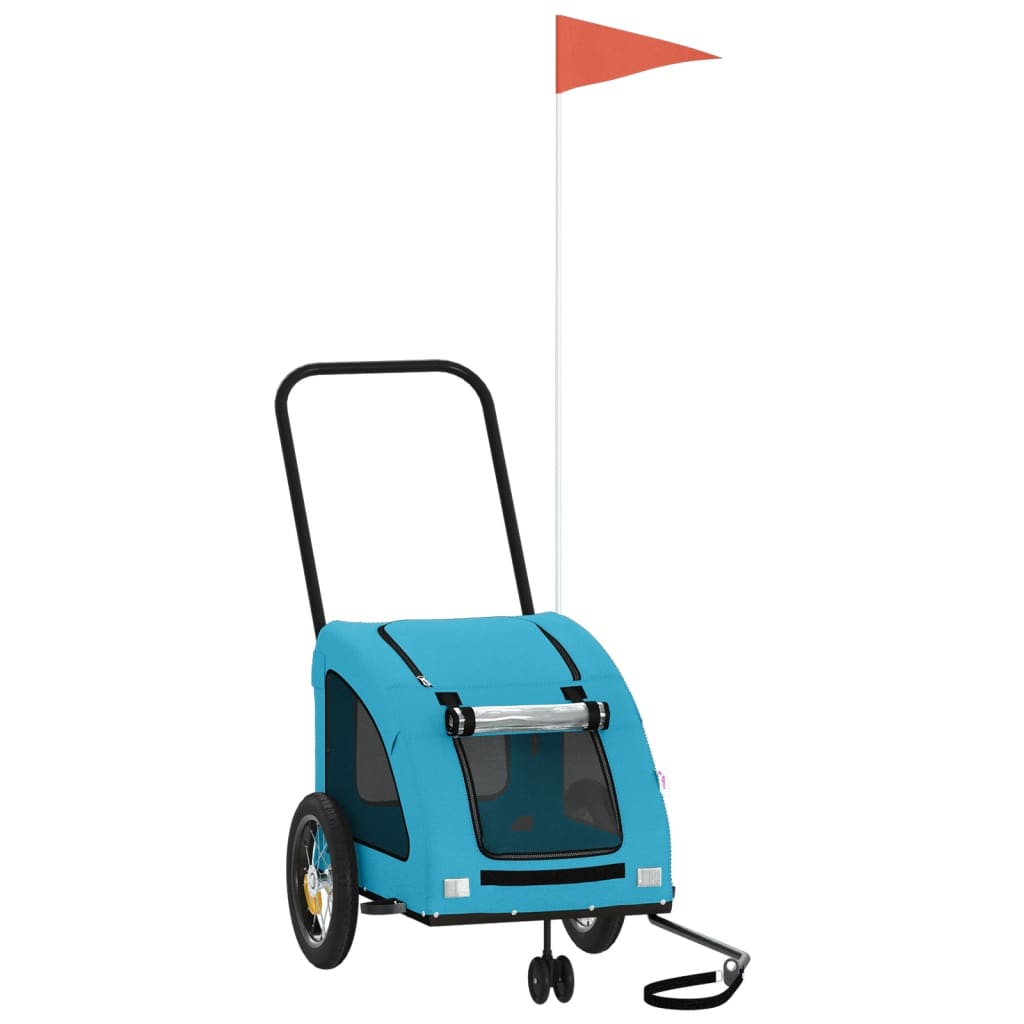 Ремарке за колело за любимци син Оксфорд плат и желязо Ремарке за колело за любимци син Оксфорд плат и желязо