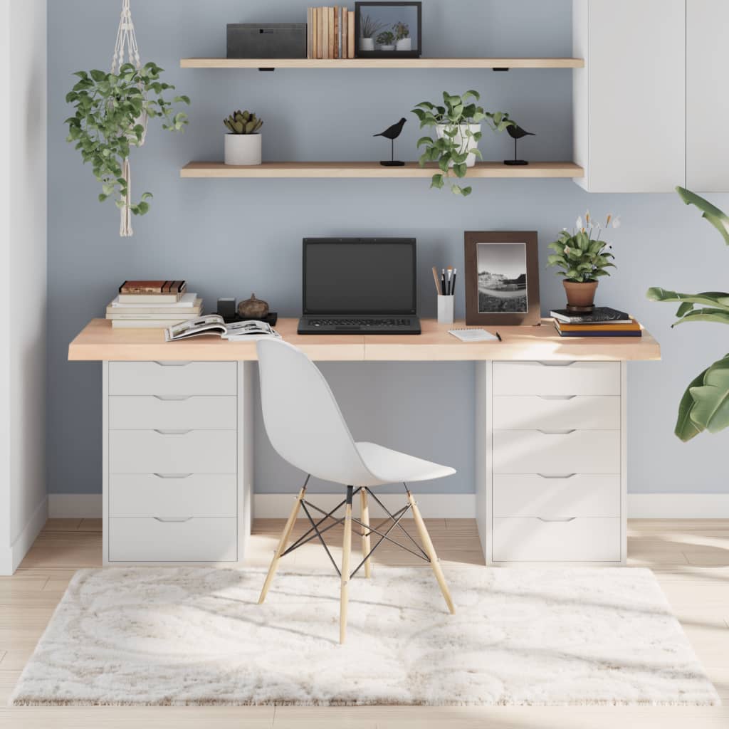 Плот за маса, 180x60x(2-6) см, необработен масивен дъб