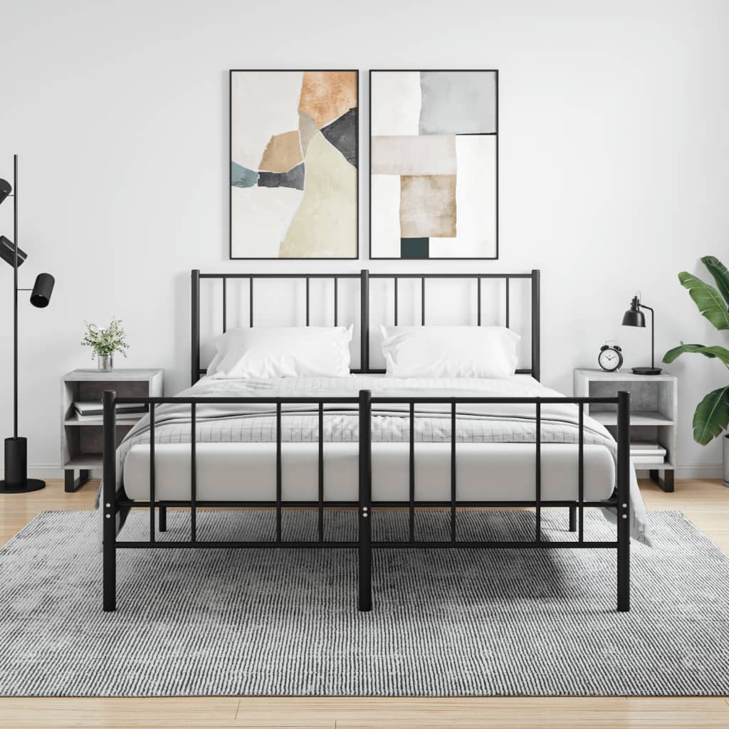 Нощни шкафчета 2 бр бетонно сиво 40x30x50 см инженерно дърво