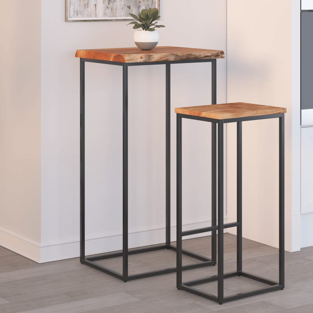 Плот за маса, 40x40x2,5 см, правоъгълен, акация масив, жив ръб