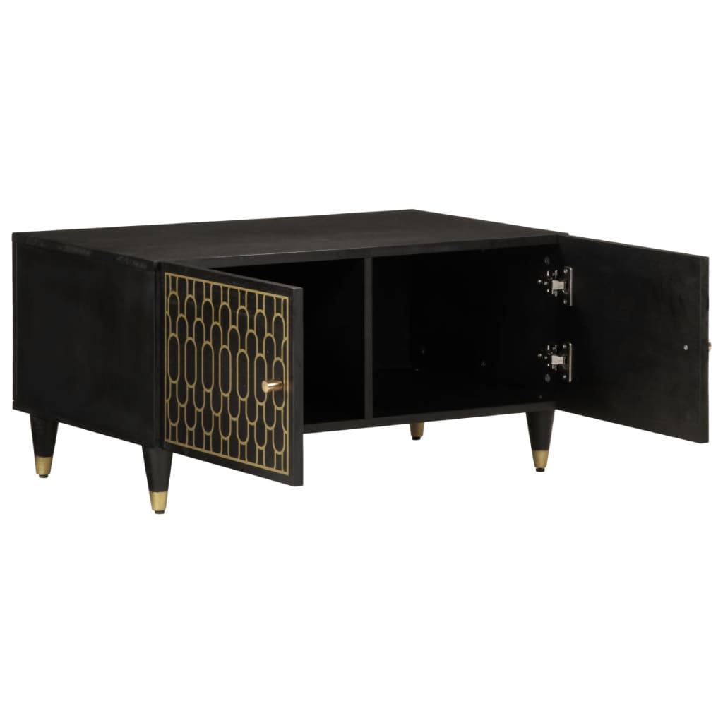 Кафе маса, 80x50x40 см, мангово дърво масив Кафе маса, 80x50x40 см, мангово дърво масив