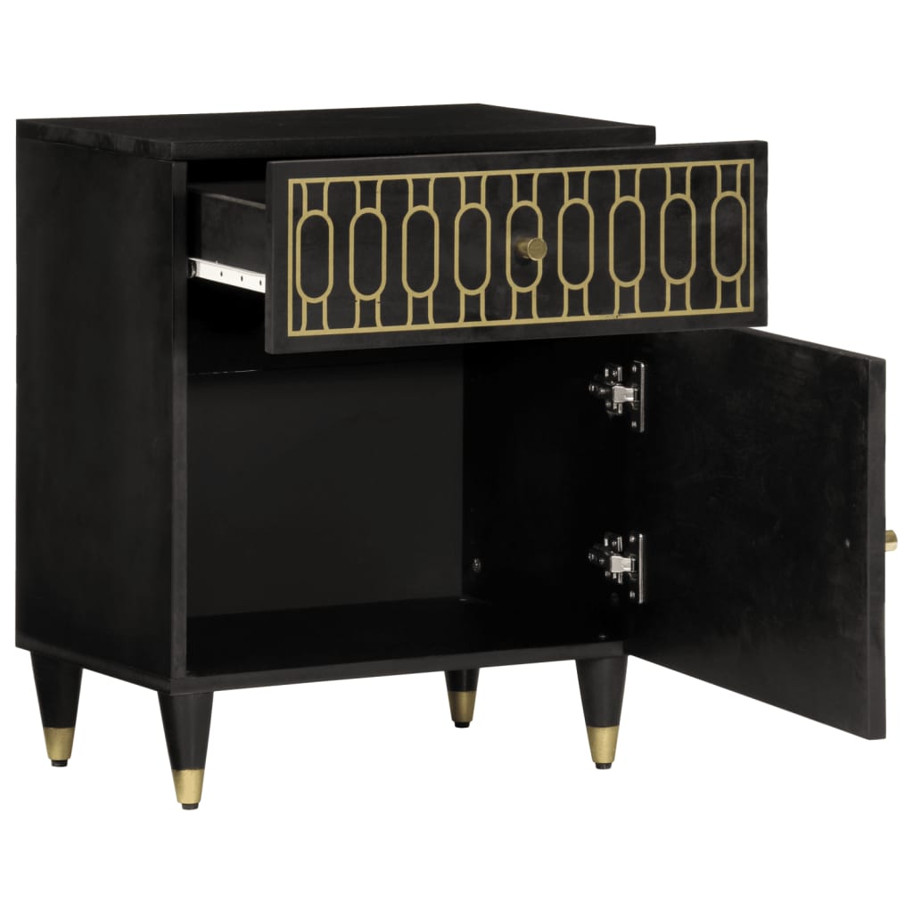 Нощно шкафче 50x33x60 см мангово дърво масив Нощно шкафче 50x33x60 см мангово дърво масив