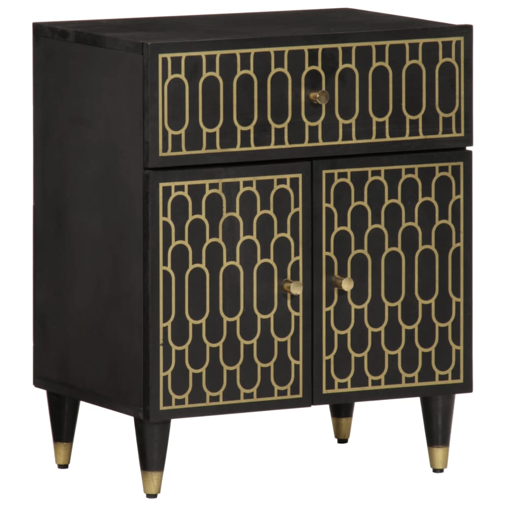 Нощно шкафче 50x33x60 см мангово дърво масив