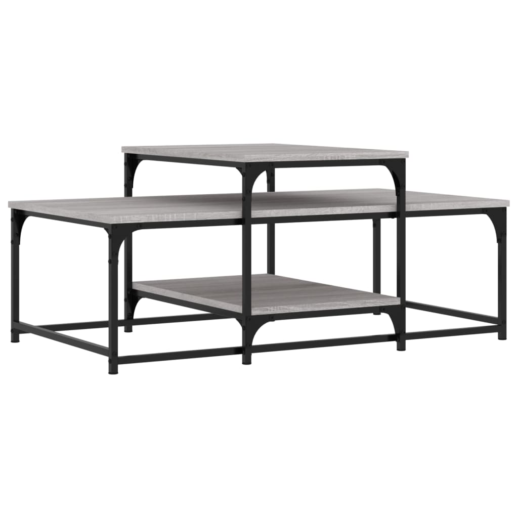 Кафе маса, сив сонома, 102x60x45 см, инженерно дърво Кафе маса, сив сонома, 102x60x45 см, инженерно дърво