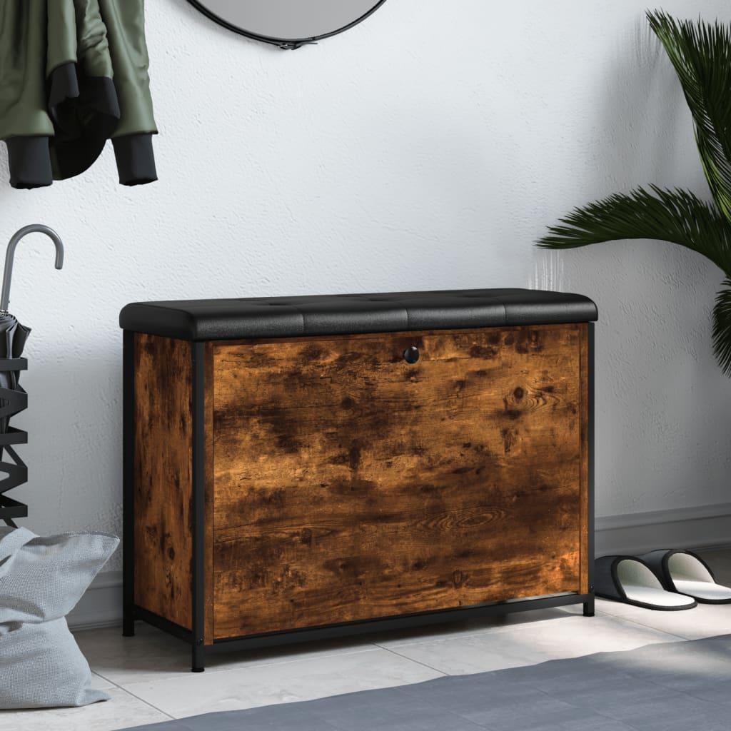 Пейка за обувки с подвижно чекмедже, опушен дъб, 82x32x56 см Пейка за обувки с подвижно чекмедже, опушен дъб, 82x32x56 см