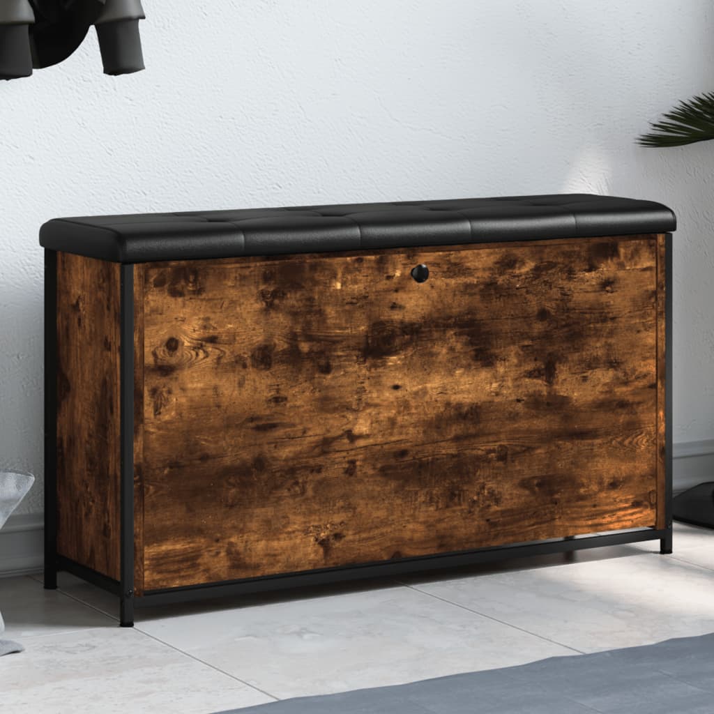 Пейка за обувки с подвижно чекмедже, опушен дъб, 102x32x56 см