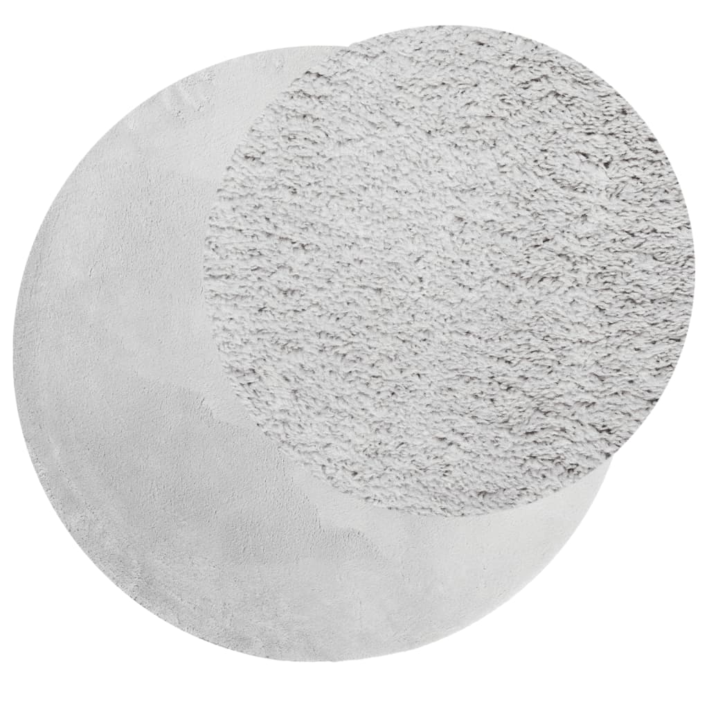 Килим HUARTE с къс косъм, мек и миещ се, сив, ? 200 см Килим HUARTE с къс косъм, мек и миещ се, сив, ? 200 см