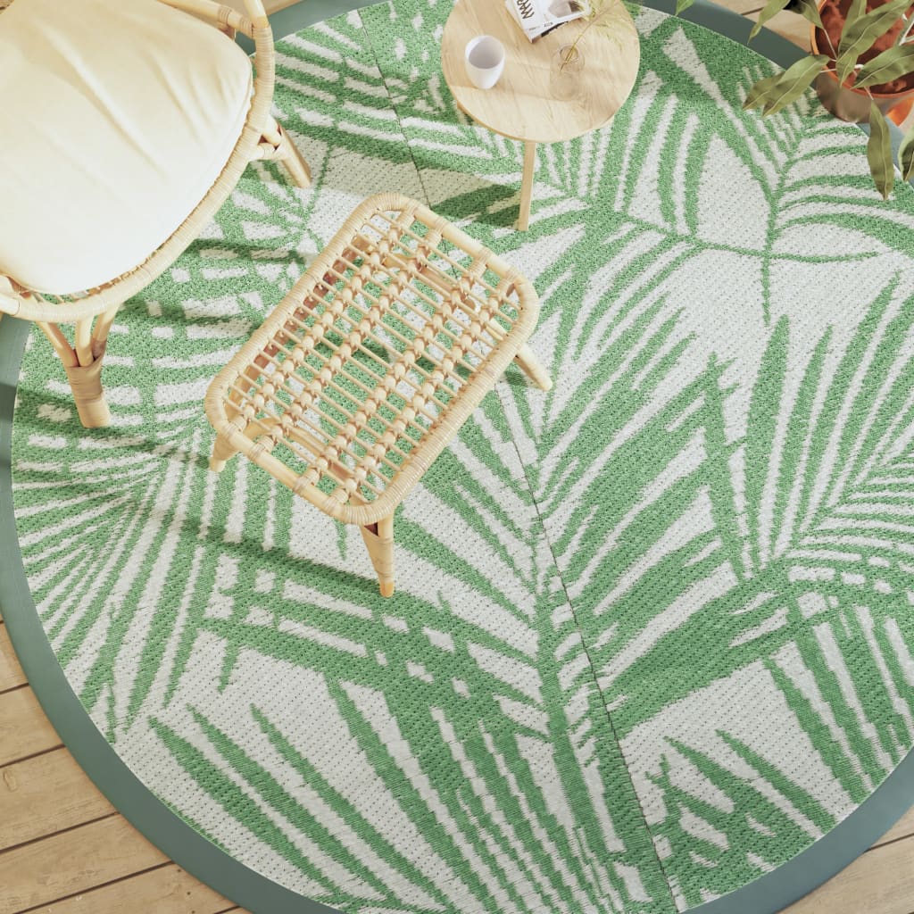 Килим за открито, ARAKIL зелено, ?200 см, PP