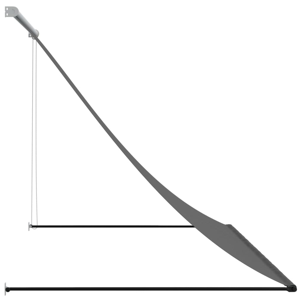 Прибираща се тента, антрацит, 250x150 см, плат и стомана Прибираща се тента, антрацит, 250x150 см, плат и стомана