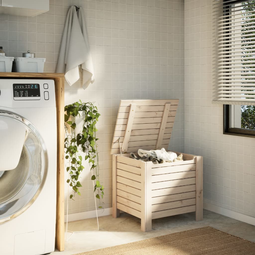 Сандък за съхранение с капак RANA, 60x49x54 см, бор масив Сандък за съхранение с капак RANA, 60x49x54 см, бор масив