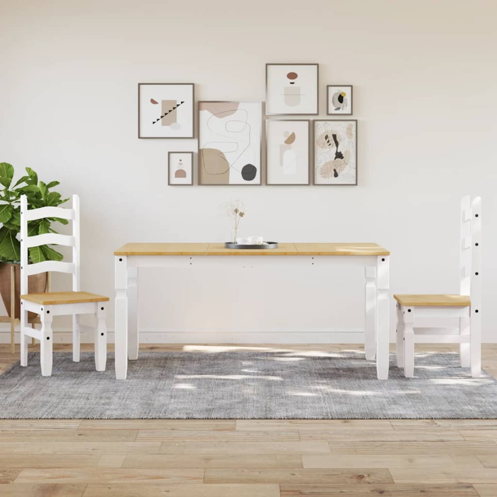 Тоалетка Corona, бяла, 160x80x75 см, бор масив Тоалетка Corona, бяла, 160x80x75 см, бор масив