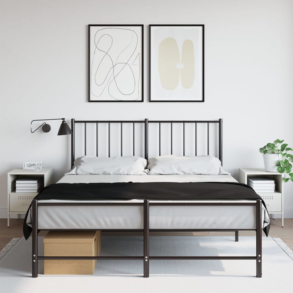 Нощни шкафчета 2 бр бял 36x39x50,5 см стомана