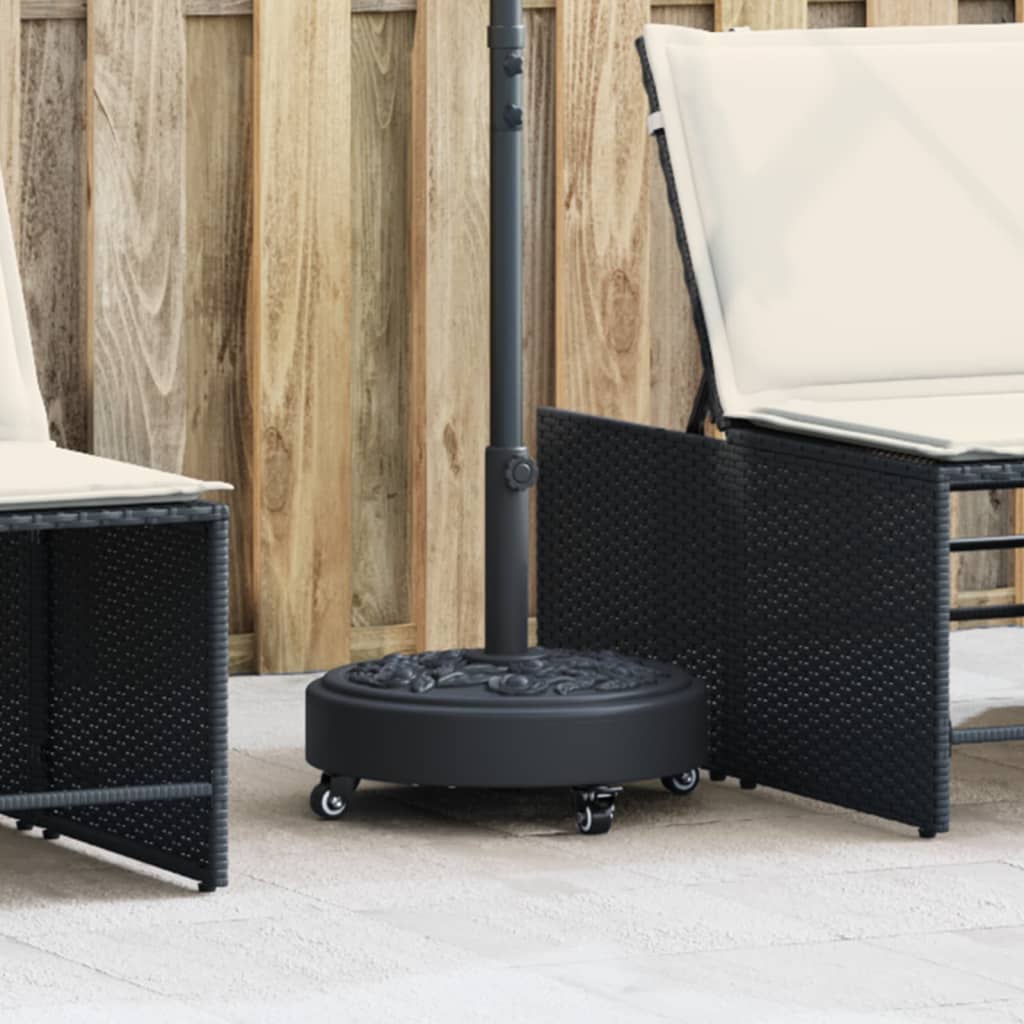 Основа за чадър с колелца за пръти ?38/48 мм 27 кг кръгла