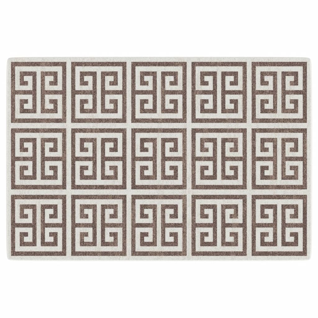 Килим за открито и закрито къс косъм шарен 120x180 см неплъзгащ Килим за открито и закрито къс косъм шарен 120x180 см неплъзгащ