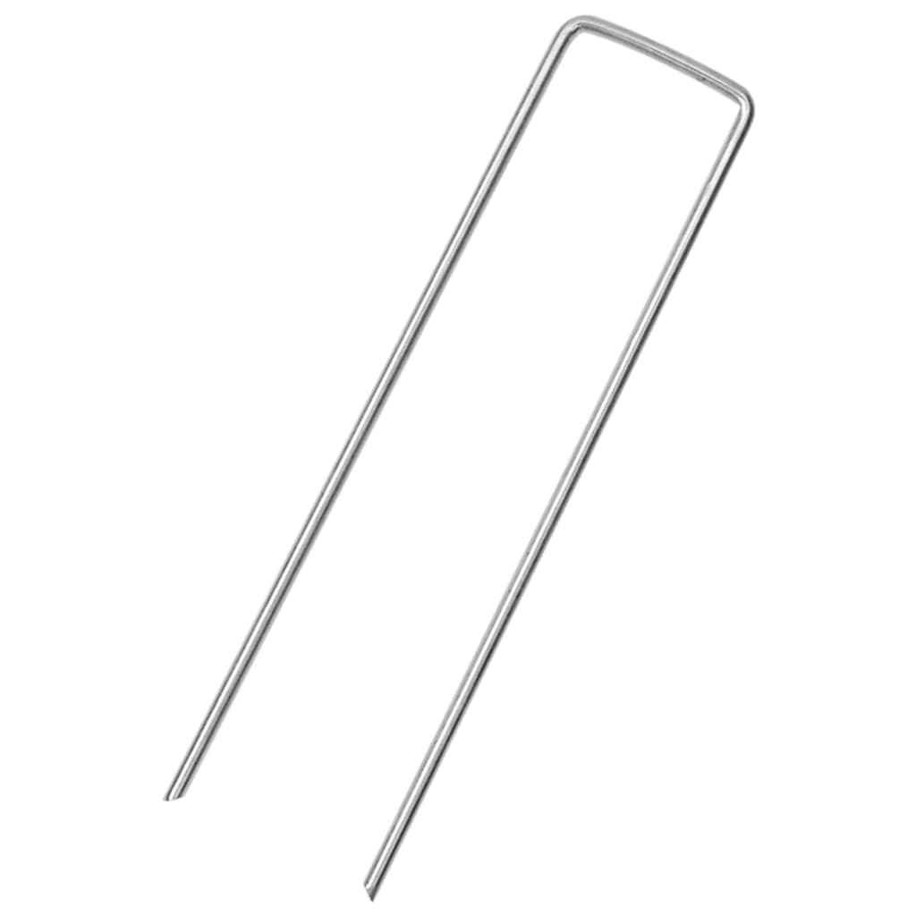 Колчета за земя U-образни 50 бр 15x3,5 см поцинкована стомана Колчета за земя U-образни 50 бр 15x3,5 см поцинкована стомана