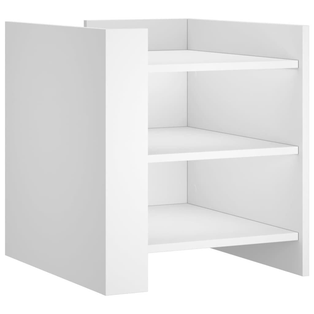 Нощно шкафче, бяло, 45x50x50 см, инженерно дърво Нощно шкафче, бяло, 45x50x50 см, инженерно дърво