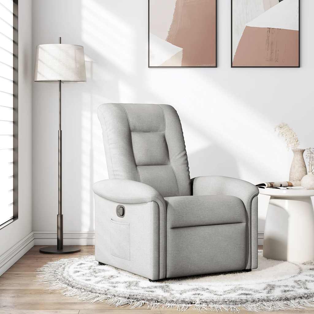 Recliner Chair Cloud Grey Fabric