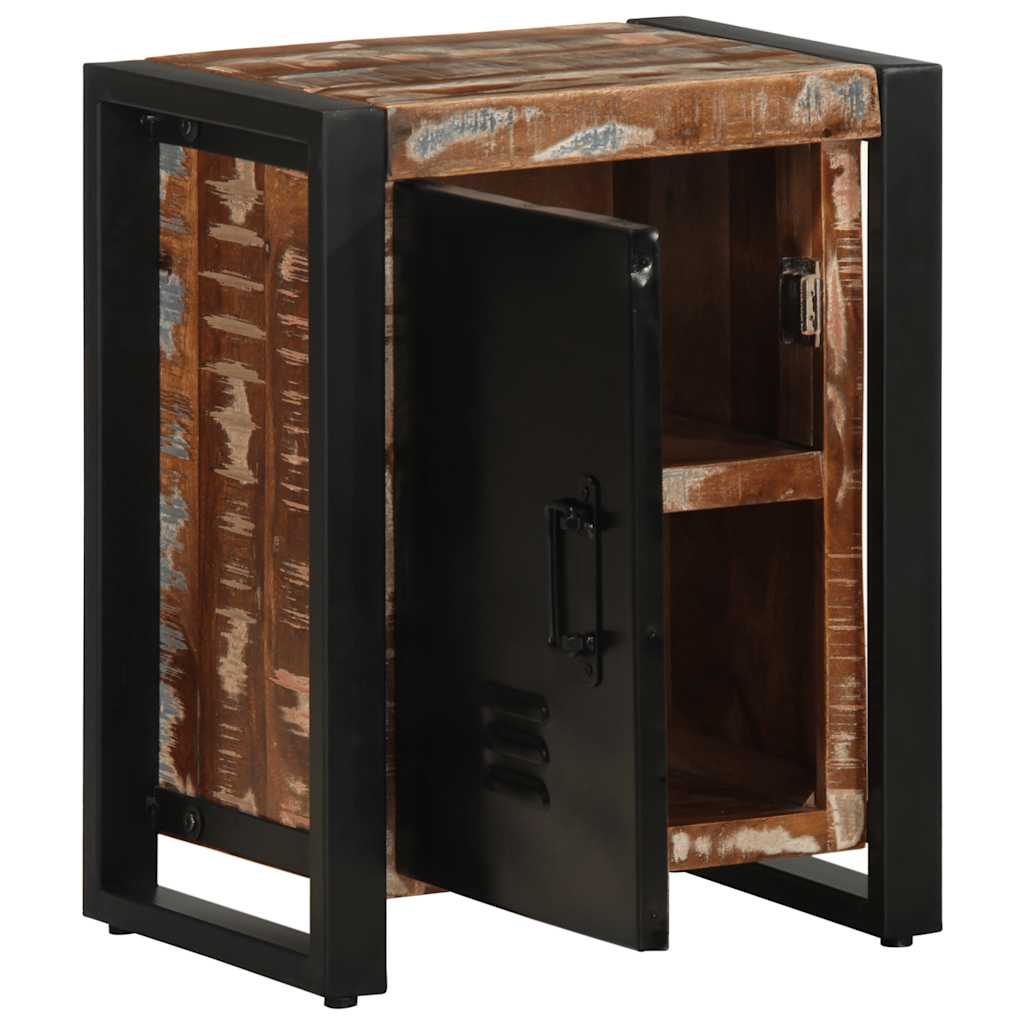 Нощно шкафче Multicolour Масивна дървесина Възстановена Нощно шкафче Multicolour Масивна дървесина Възстановена