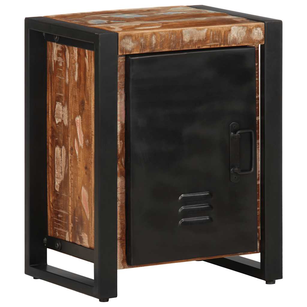 Нощни шкафове 2 бр Многоцветна масивна груба дървесина Манго Нощни шкафове 2 бр Многоцветна масивна груба дървесина Манго