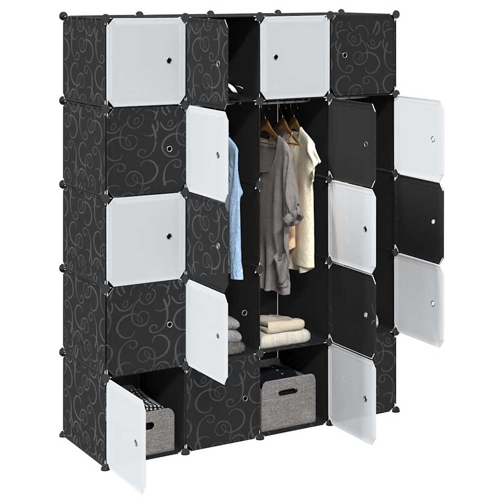 Органайзер за съхранение на кубчета с 20кубчета и висящи пръчки