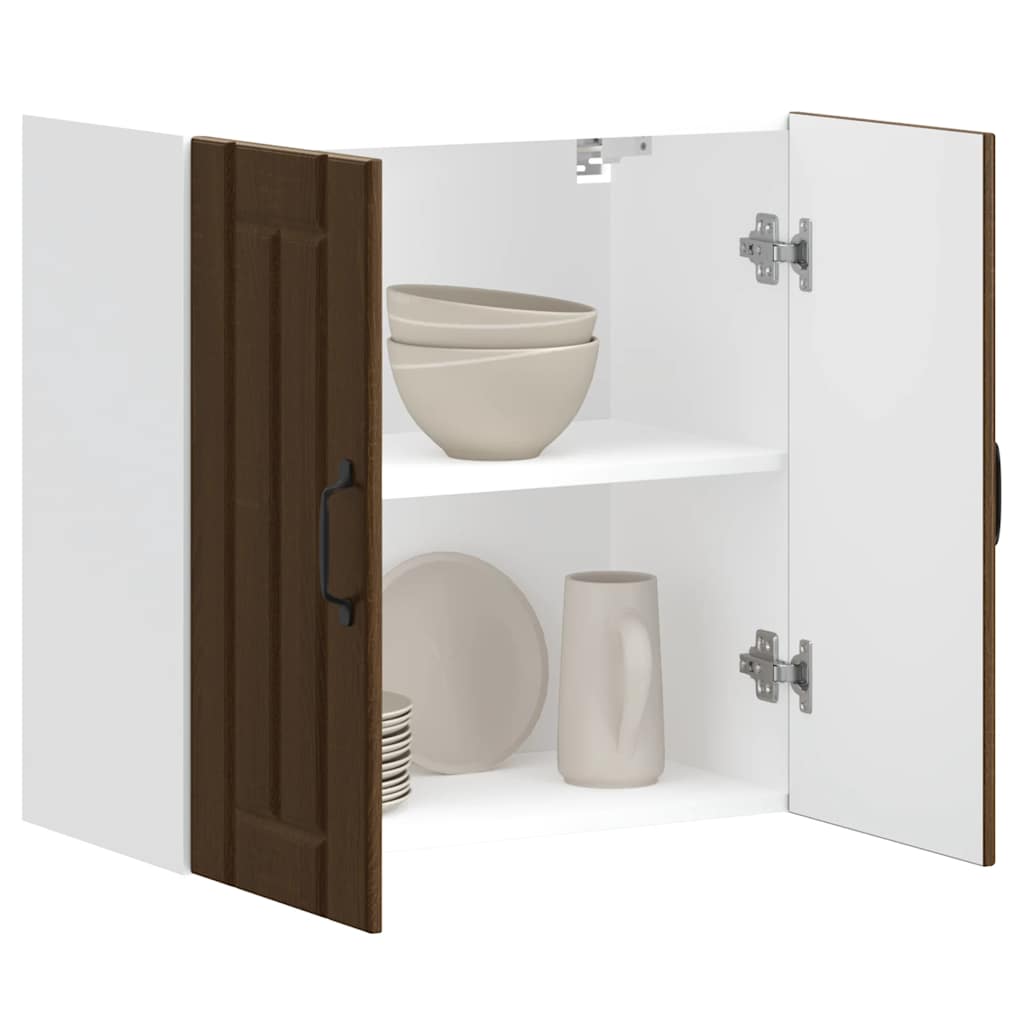 Кухненски стенен шкаф Lucca, кафяв дъб, инженерно дърво