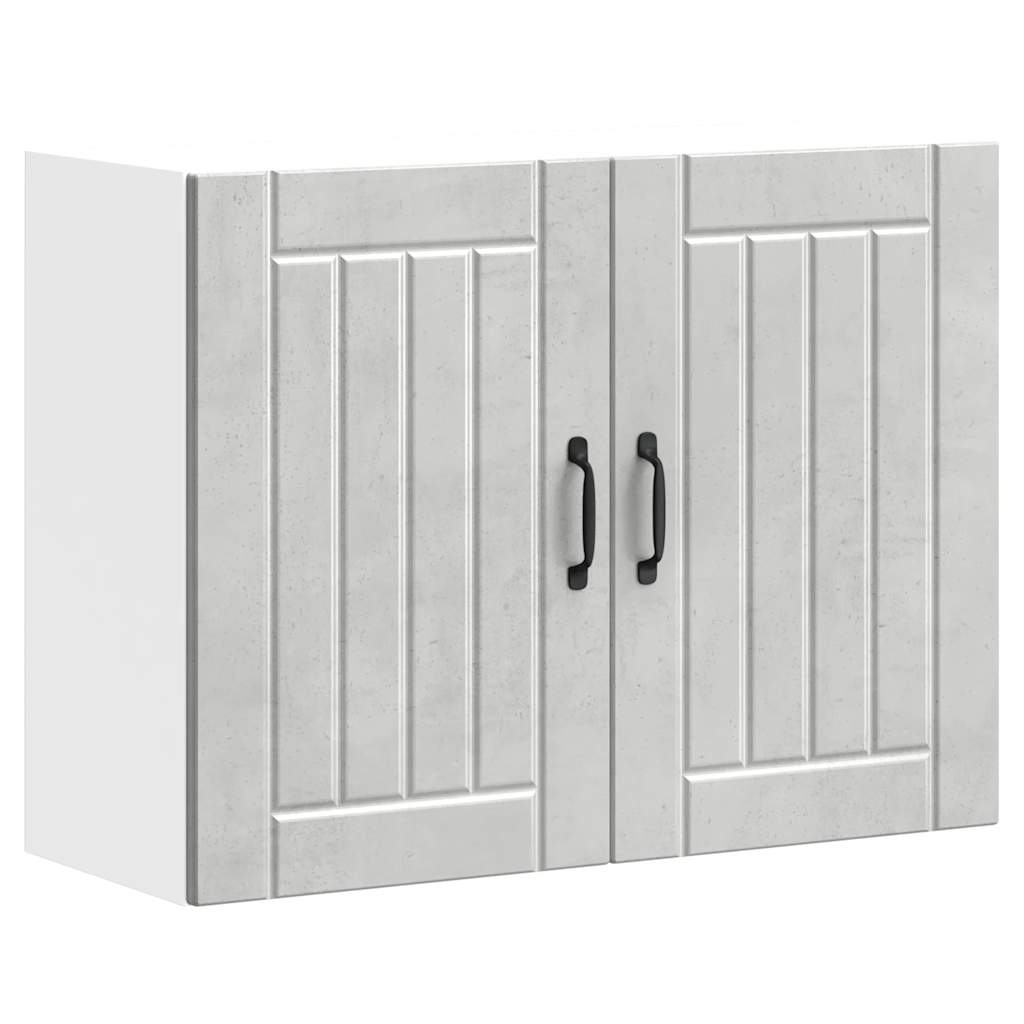 Кухненски стенен шкаф Lucca, бетонно сив, инженерно дърво