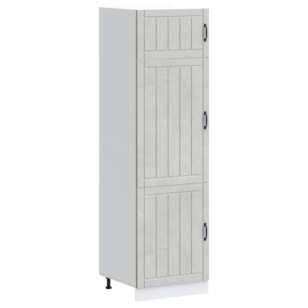 Кухненски шкаф Lucca, бетонно сив, инженерно дърво