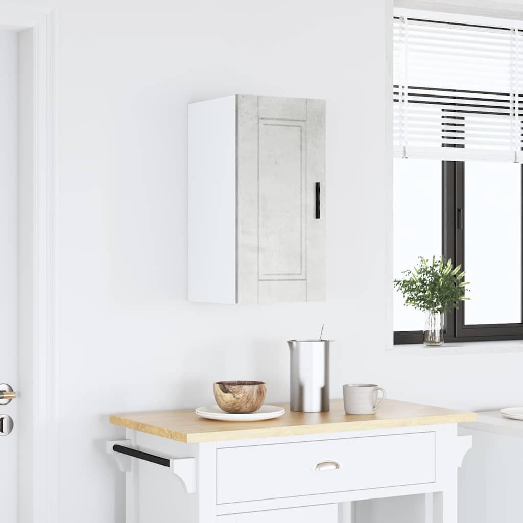 Кухненски стенен шкаф Porto, бетонно сив, инженерно дърво