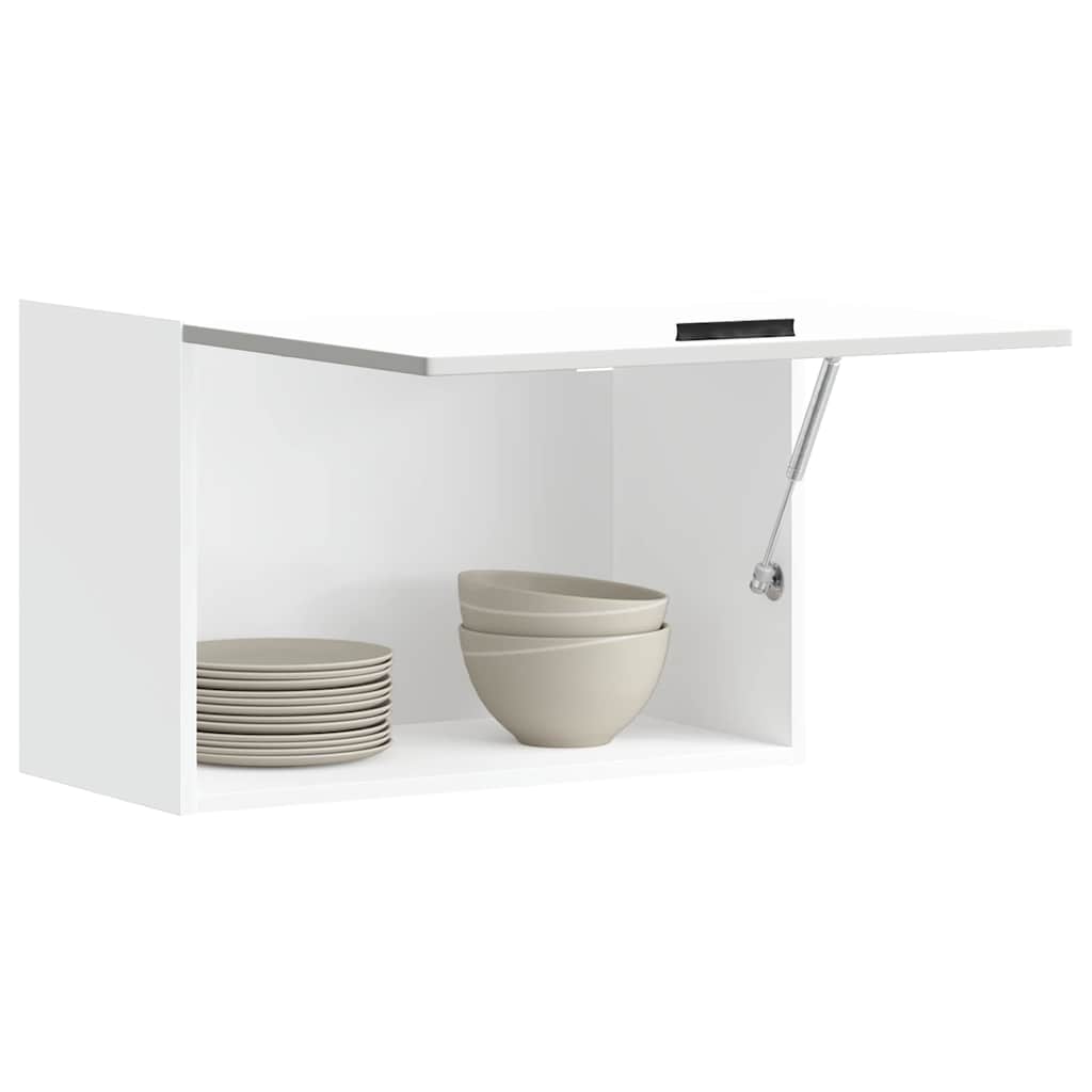 Кухненски стенен шкаф Porto, бял, инженерно дърво