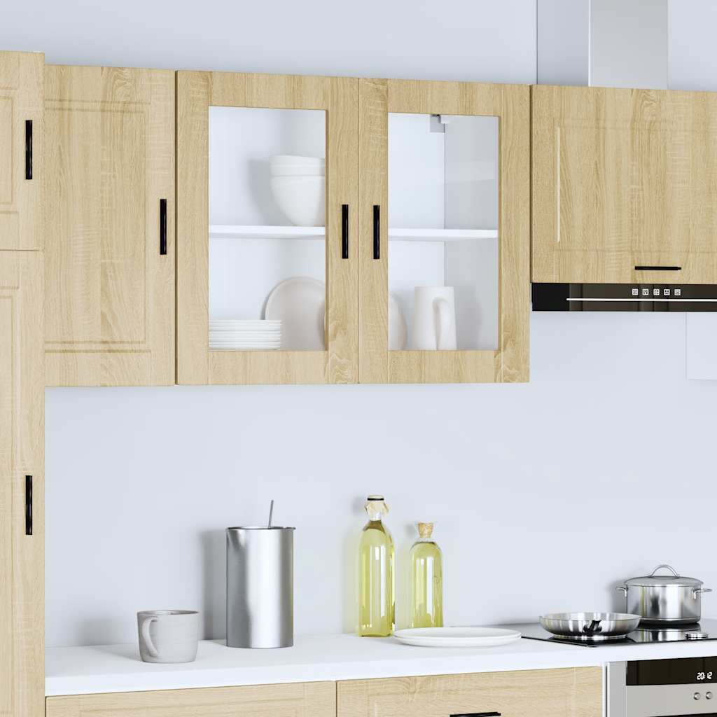 Кухненски стенен шкаф със стъклена врата Porto дъб сонома Кухненски стенен шкаф със стъклена врата Porto дъб сонома