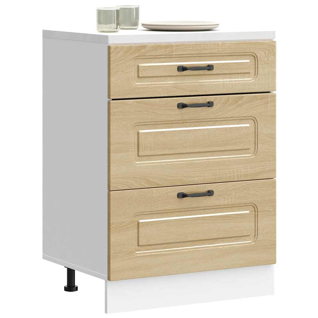 Кухненски шкаф, "Kalmar", дъб сонома, инженерно дърво