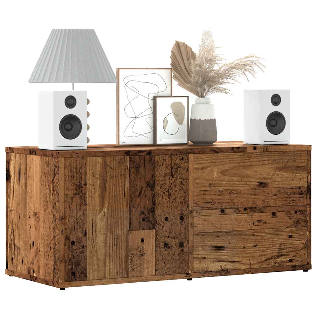 ТВ шкаф Старо дърво 80x34x35,5 cm Инженерна дървесина