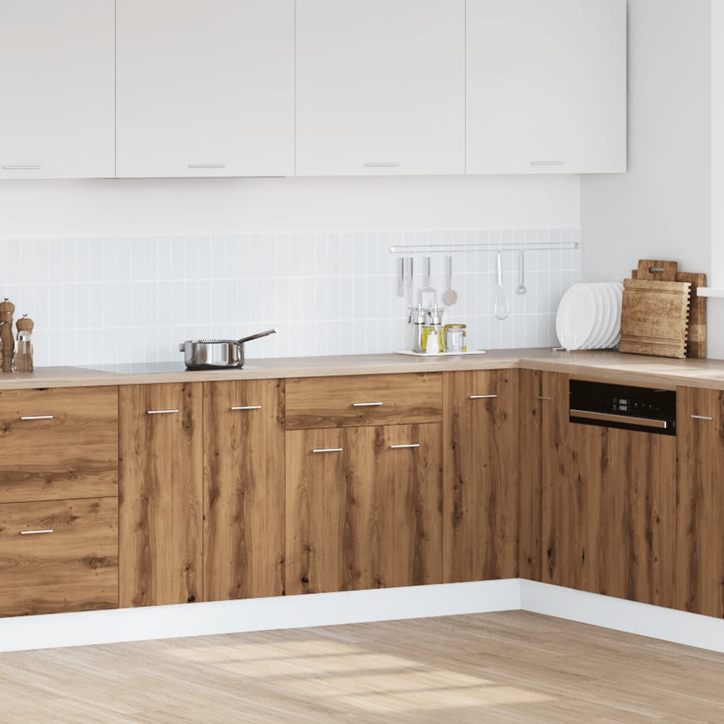 Долен шкаф с чекмедже дъб артизан 60x46x81,5 см инженерно дърво Долен шкаф с чекмедже дъб артизан 60x46x81,5 см инженерно дърво