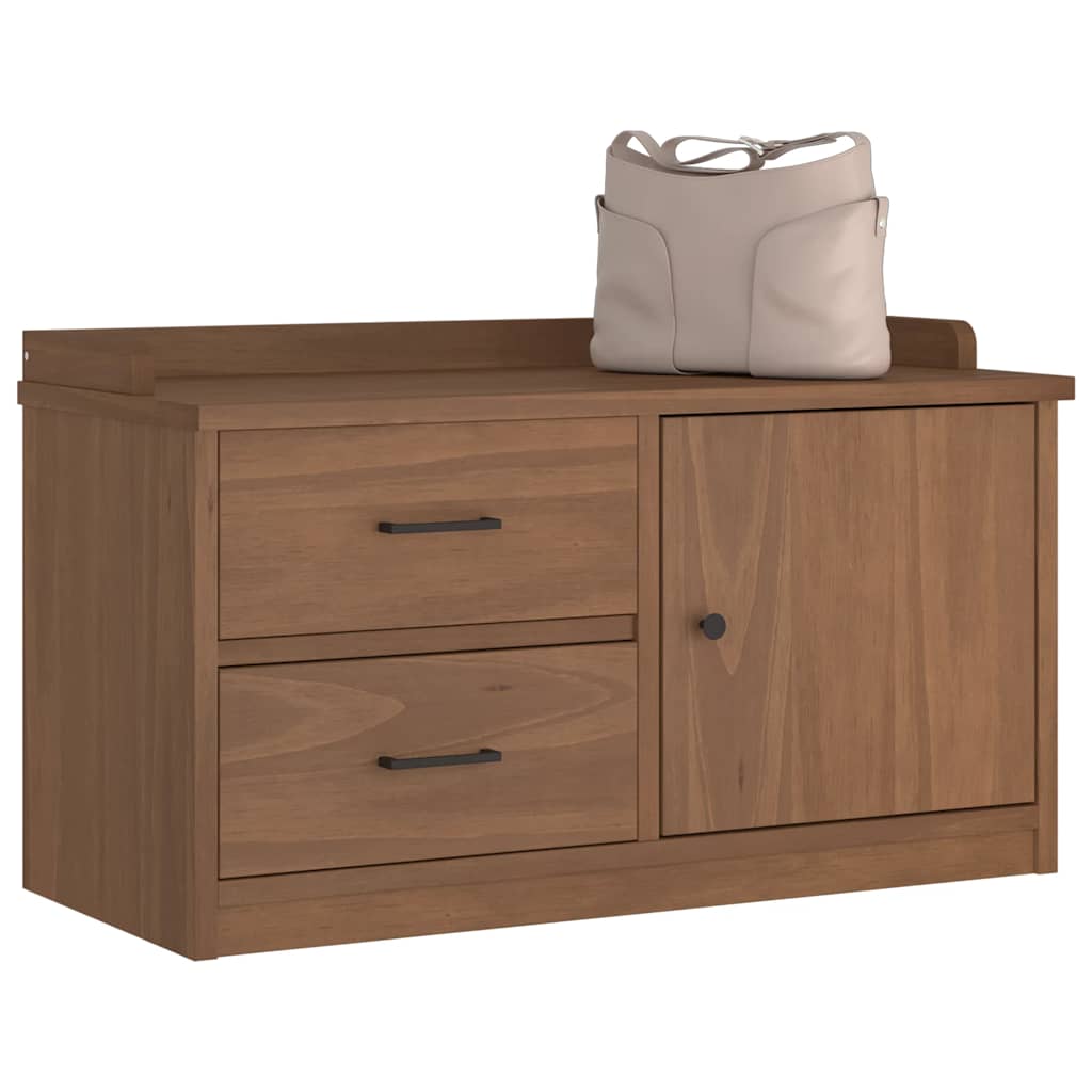  Пейка за антре SANDNES 87x40x50 cm Масивна дървесина Бор